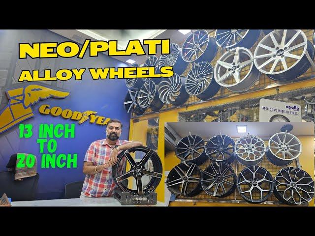 Branded Alloy Wheels  13 to 20 Inch Size  Neo & Plati @ Nangia Tyre Junction Janakpuri Delhi 