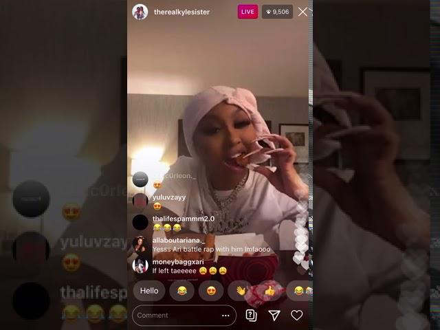 Ari (@therealkylesister) TheRealKyleSister (Funny) Instagram Live August 14, 2020