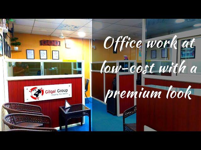 Office work Done with Aluminum Partition, with a premium look | Olive's Vlog From Bangalore