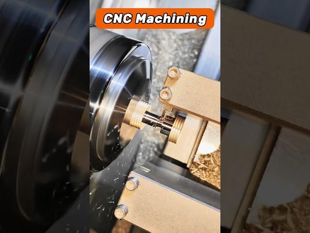 CNC turning brass parts in CNC Machining | QDJ-PROTOTYPE Your Prototyping Partner #cnc #cncfactory