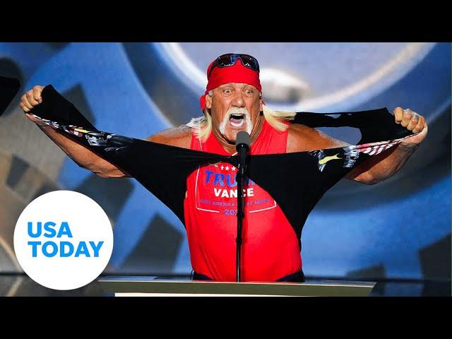 Full speech: Hulk Hogan rips his shirt off at 2024 RNC | USA TODAY