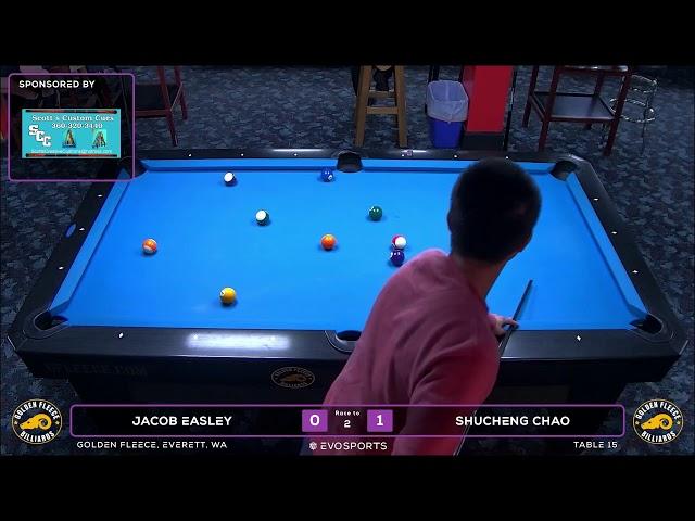 JACOB EASLEY vs SHUCHENG CHAO - GOLDEN FLEECE - TABLE 15 | EvoSports