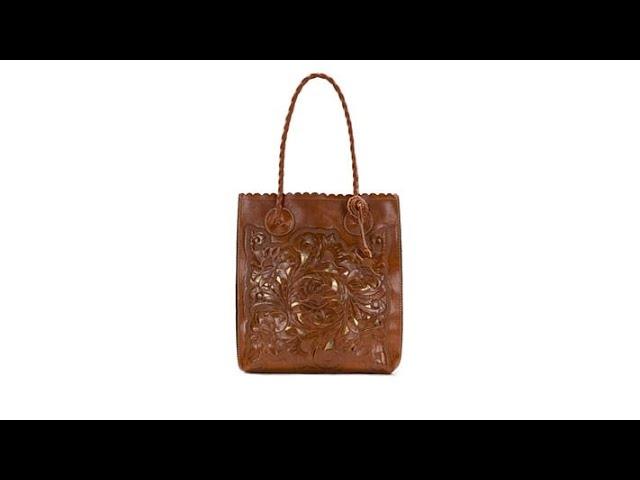 Patricia Nash Cavo Tooled Leather Cutout Tote