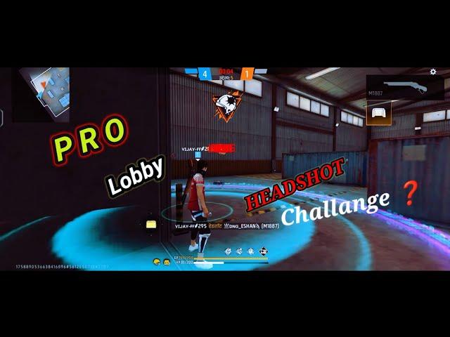 Free fire  headshot video | Vijay FF 295 | pro lobby