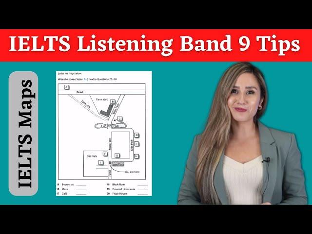 Band 9 Strategy for IELTS Listening Practice Map labelling