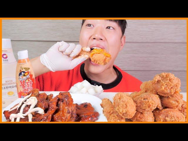 (Eng Sub) BBQ Golden Olive & Jamaican Chicken Legs Legendary Real Sound MUKBANG!