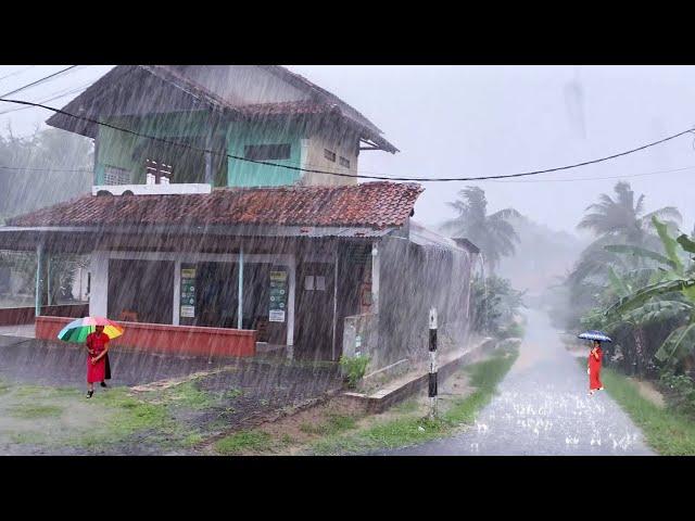 Big Thunder & Rain Sounds | Storm White Noise | I Walk Very refreshing and soothing