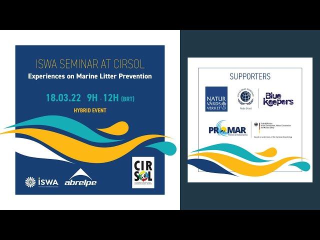 CIRSOL ISWA Seminar: Experiences on marine litter prevention (ENG)