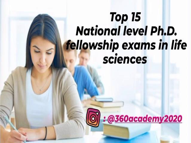 Top10|15|20| PhD. Fellowship exam in India|life sciences|Biotechnology|CSIR NET|JRF