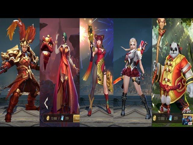 #Mod 5 skins Tết full hiệu ứng và icon gốc Liên Quân Mobile server Việt Nam