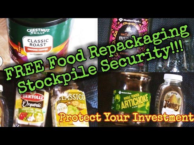 FREE Food Repackaging Stockpile Security/Protect Your Investment #martinmidlifemisadventures #prep