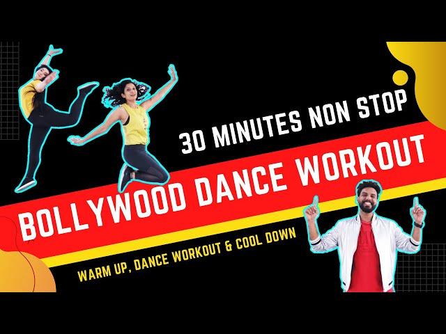 30 Mins Non Stop Bollywood Dance Workout at Home | Burn Belly Fat | FITNESS DANCE With RAHUL