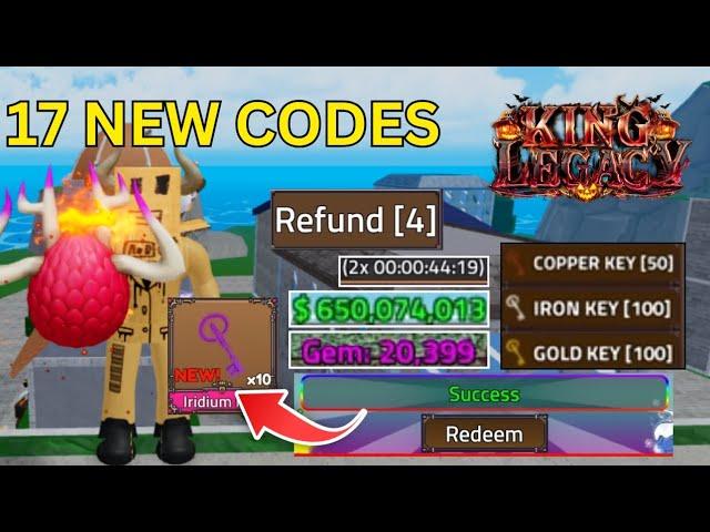 *NEW CODES* NOVEMBER ALL WORKING CODES IN KING LEGACY 2024 | KING LEGACY