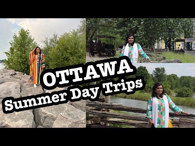 Things to do in Ottawa-Canadian Travel Vlog|4K Video| Upper Canada Village, Ontario |Britannia Beach