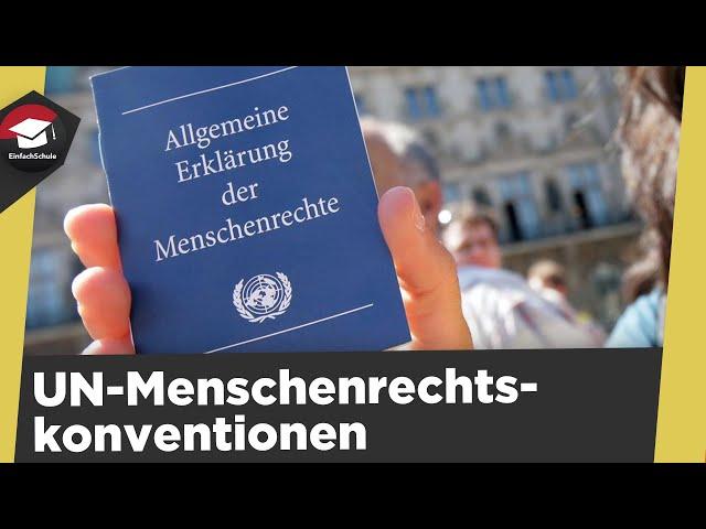 UN-Menschenrechtskonvention einfach erklärt - Allgemeine Erklärung der Menschenrechte erklärt!