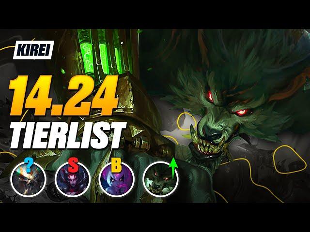 NEW TIER LIST Patch 14.24 - League of Legends | Kirei