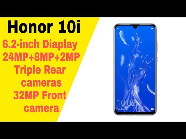 Honor 10i with Kirin 710SoC, 32MP selfie camera, and triple rear camera setup leaked l Price, Specs.