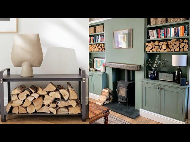 log storage ideas| firewood store inspirations for living room