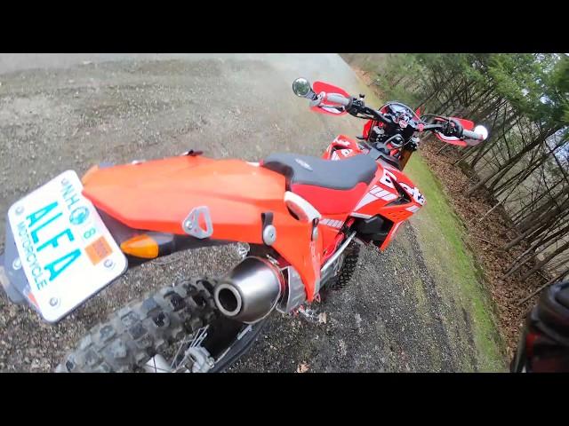 Beta 500 Full FMF Exhaust Riding Sound Test