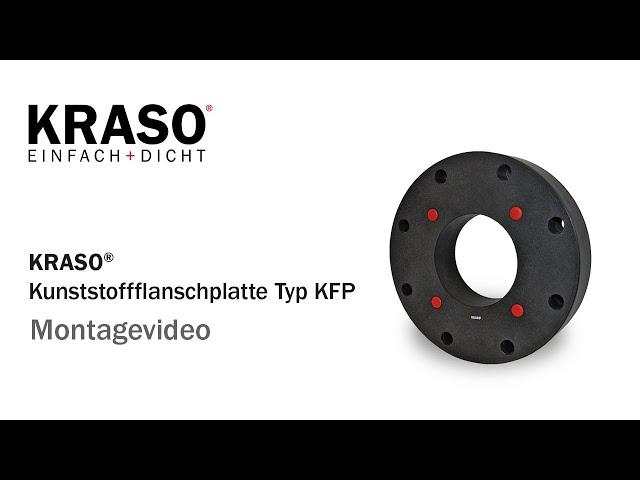 Montagevideo KRASO Kunststoffflanschplatte Typ KFP - MPA geprüft bis 3,0 bar