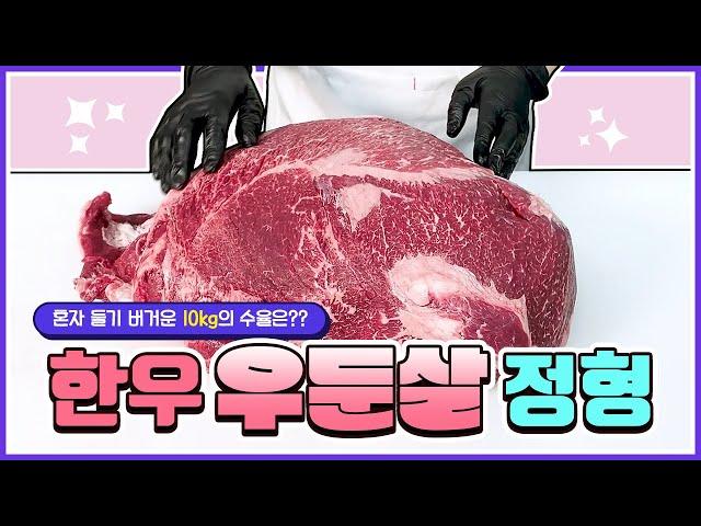 혼자 들기 버거운 10kg! 한우 우둔살 정형(1)#beef #한우