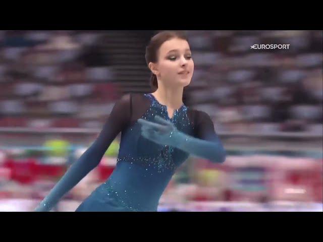 Anna Shcherbakova | World Team Trophy 2021 | Short Program | Eurosport English Commentary