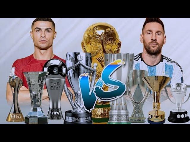 LIONEL MESSI VS  CRISTIANO RONALDO all trophy and awards Compared 2022/2023