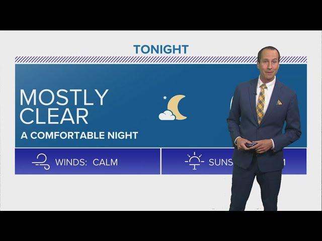 Pleasant-feeling Tuesday evening, overnight; beautiful, dry Wednesday | WTOL 11 Weather - Aug. 13