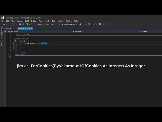Visual Basic Tutorial: How to Use Multiple Classes