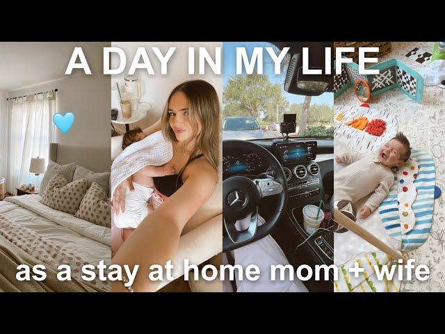 a *realistic* day in my life as A STAY AT HOME MOM + WIFE 🩵