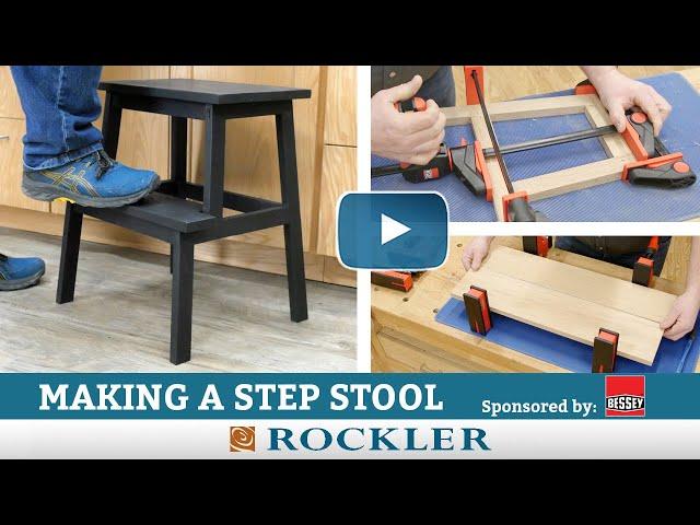 Making a Simple Step Stool  with Two Power Tools and Two Clamps