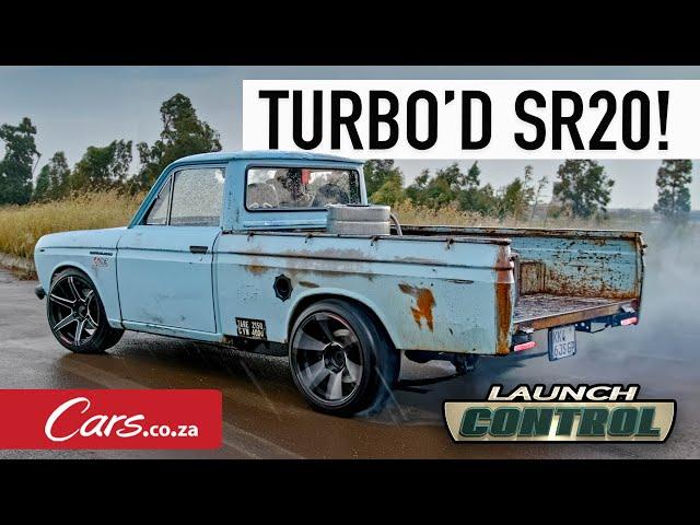 Turbocharged SR20 engine in this sleeper Datsun! The wildest farm bakkie ever?