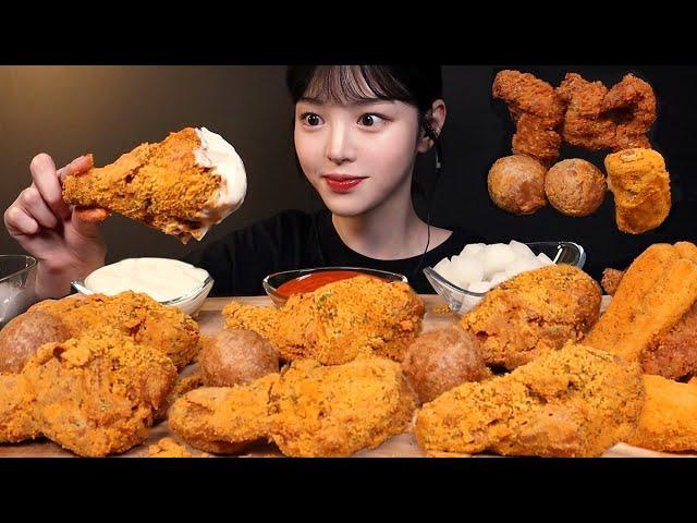 Crispy Bburinkle Chicken, Hot Dog, Cheese Ball, Fried Chicken Mukbang ASMR