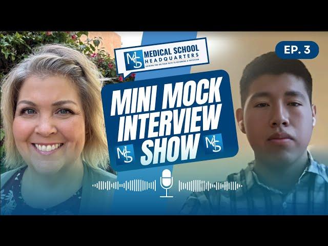 Mini Mock Interview Show - Episode 3 - Navigating Nerves & Compassion - Sebastian's Journey