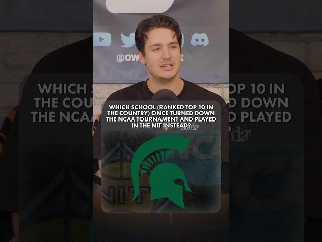 Can you name the TOP 10 RANKED School that TURNED DOWN March Madness for the NIT? #sportstrivia