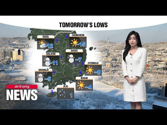 [Weather] Coldest morning of winter season in store for Seoul on Thursday