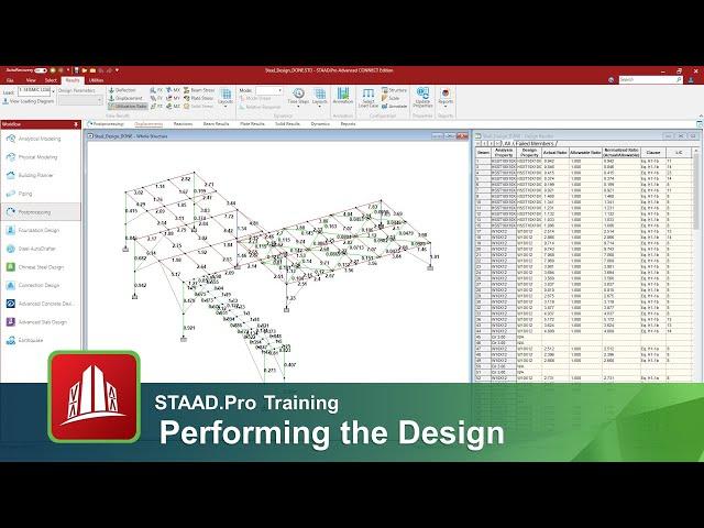 Designing Steel Structures in STAAD.Pro