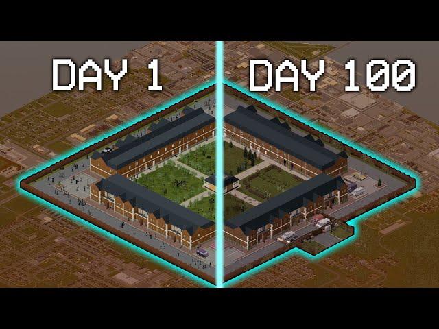 I Survived 100 Days in Insane Population Louisville | Project Zomboid Movie