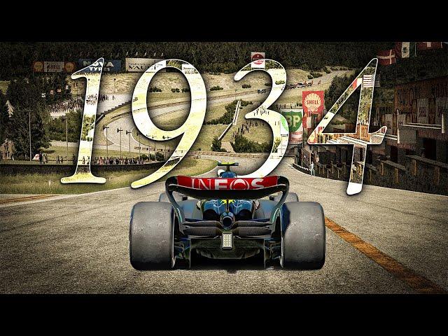 What if MODERN F1 Raced at Spa in 1934?