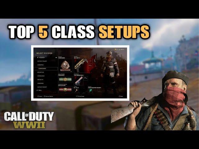 Top 5 Class Setups in Call of Duty WW2 in 2021 (COD WW2)