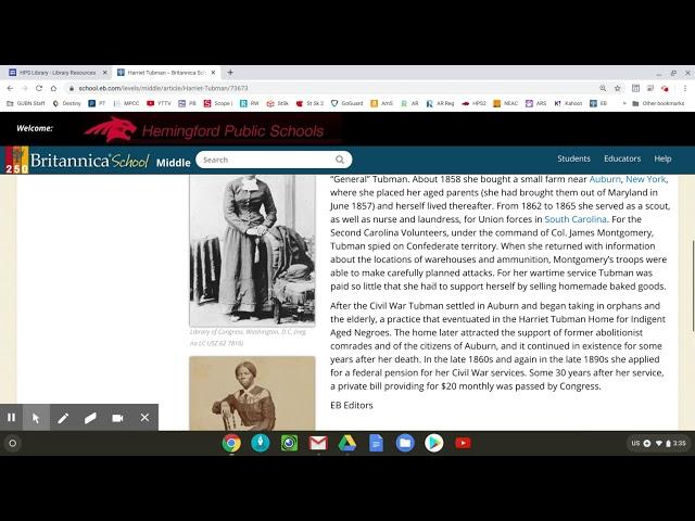 Using Encyclopedia Britannica Online