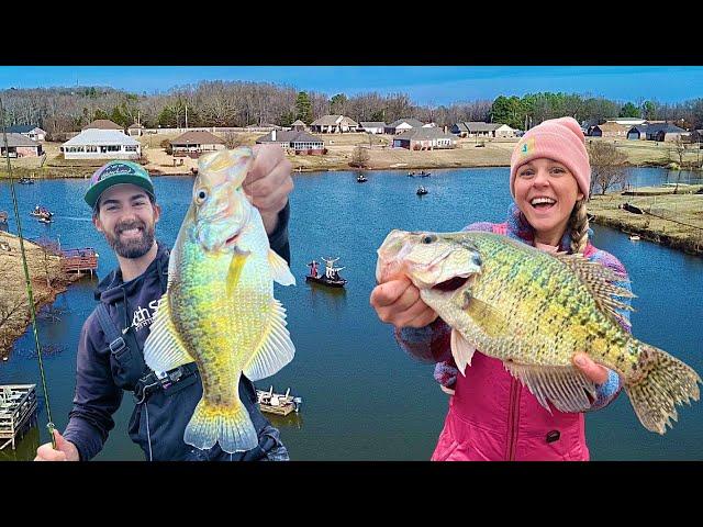 The BEST Crappie Fishing was in a NEIGHBORHOOD CREEK....