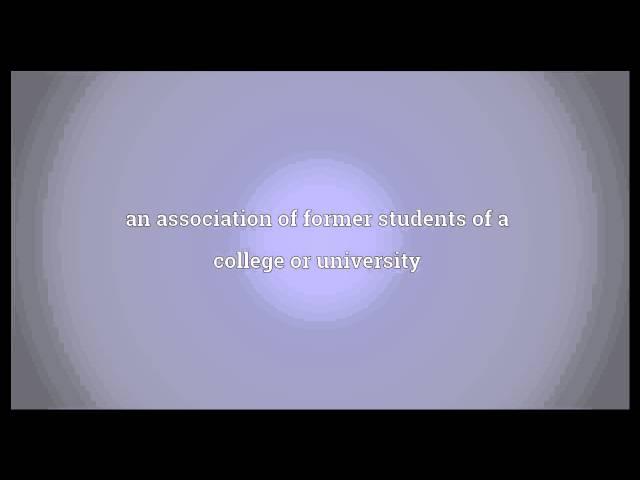 Alumni association Meaning