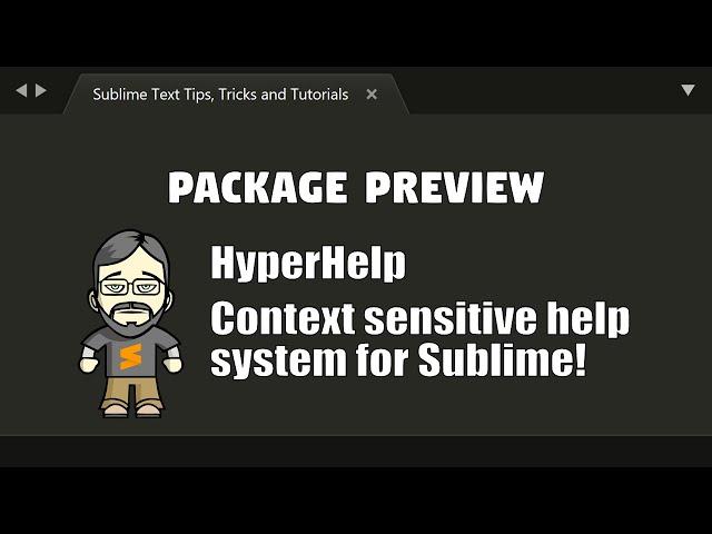 [PP02] HyperHelp - Sublime Help System