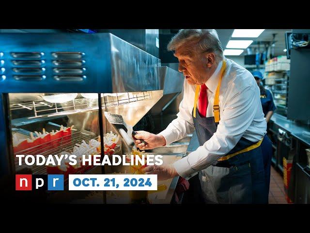 Trump Campaigns In A McDonald's Drive-Thru | NPR News Now