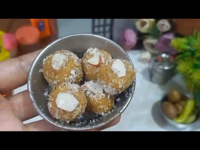 miniature besan ke laddu | tiny food recipes | easy and cute besan laddu | Diwali special #miniatur