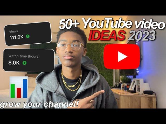 50+ Unuique YouTube video ideas that will BLOW up YOUR CHANNEL in 2024