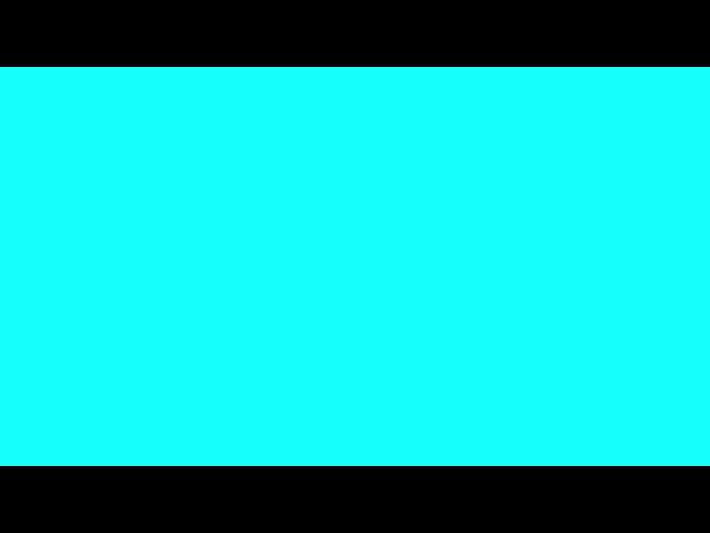 True CYAN blank screen 4K HD - 10 hours - Ciana, Cian, Ciano, Schwarz, Cyaan - #00FFFF