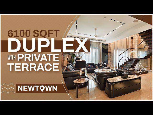 6100 sq ft 4 BHK Duplex Penthouse with private terrace at Uniworld City, Newtown Action Area 3