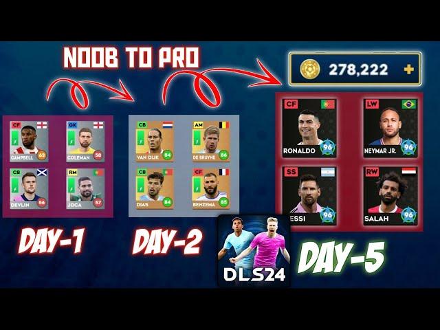 Noob to Pro!! How to Make a Maxed Account in DLS 24 within Days | Dream League Soccer 2024 Mobile